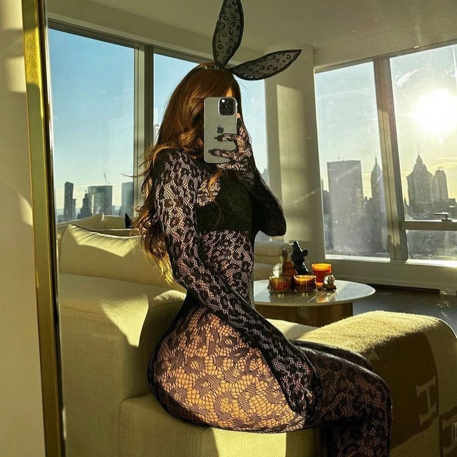 Body Gaby Cuerpo Entero Ajustable de Leopardo