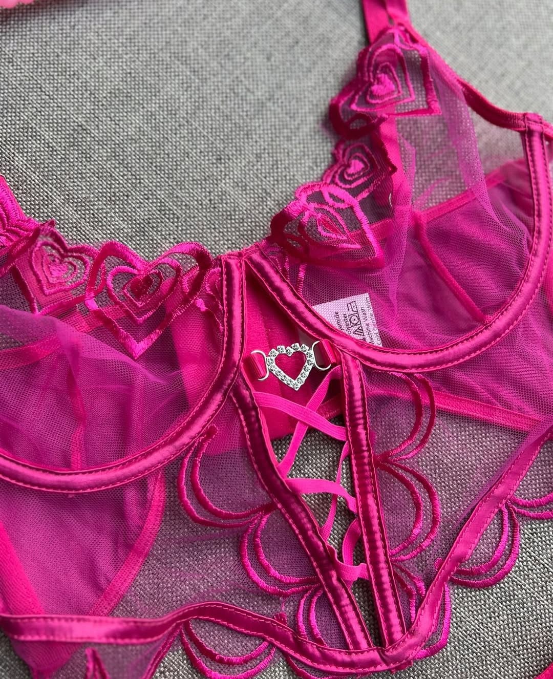 Amora Conjunto Lencería Rosa