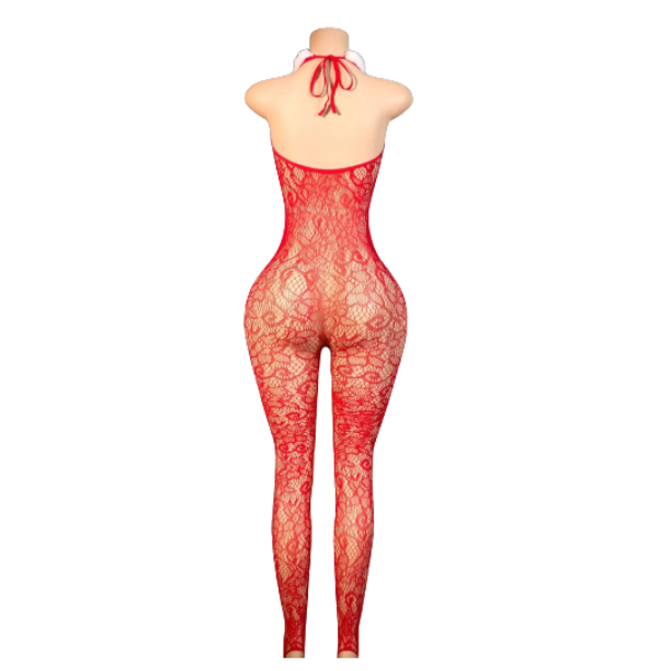 Body de red ajustable lencería Navideño