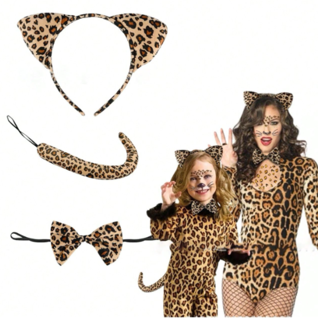Set de Leopardo Diadema para Disfraz