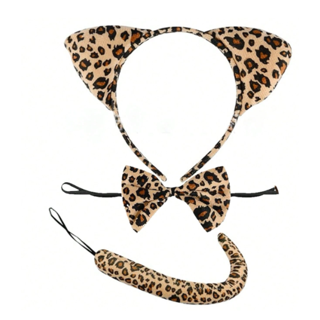 Set de Leopardo Diadema para Disfraz