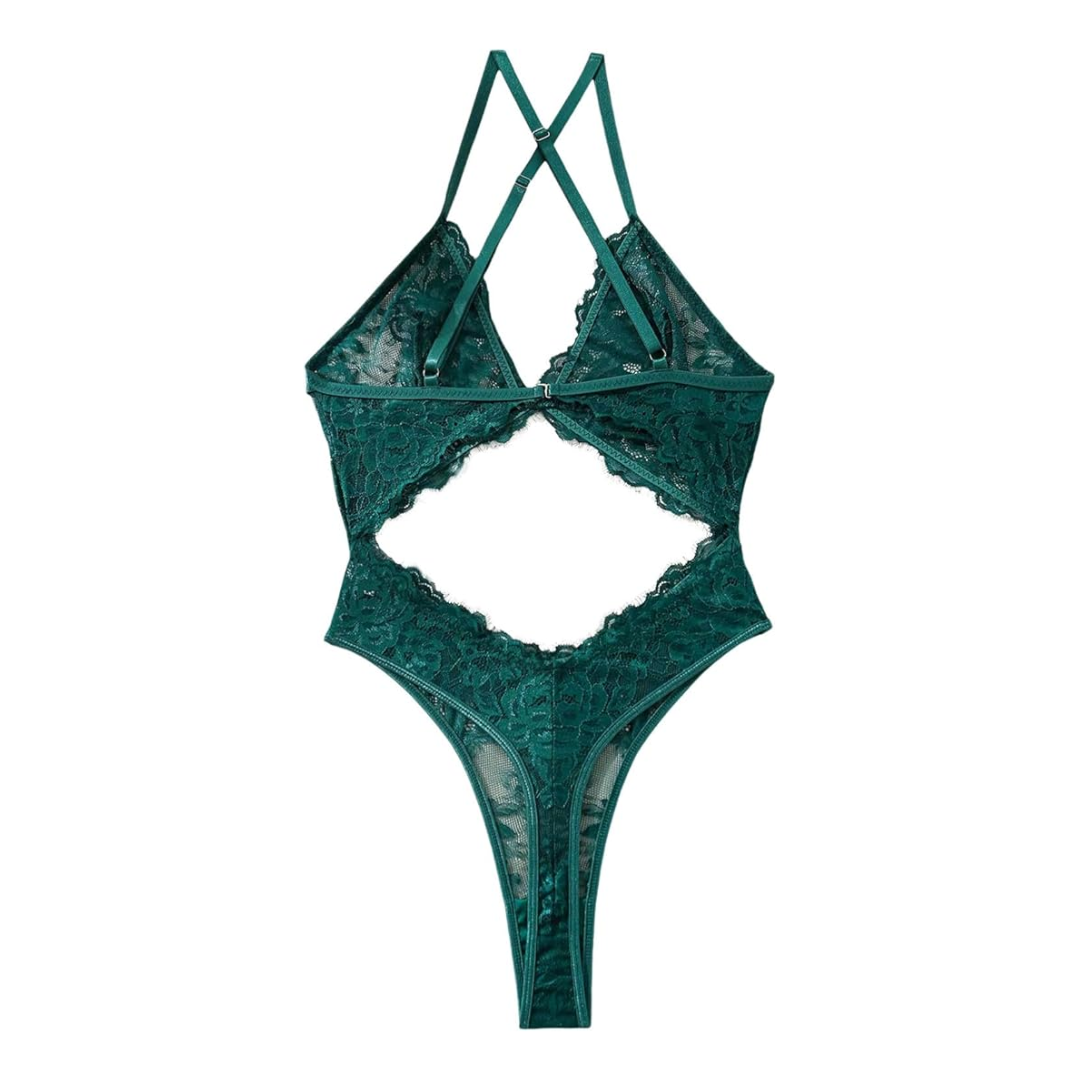 Just Green Body de encaje verde Ajustable