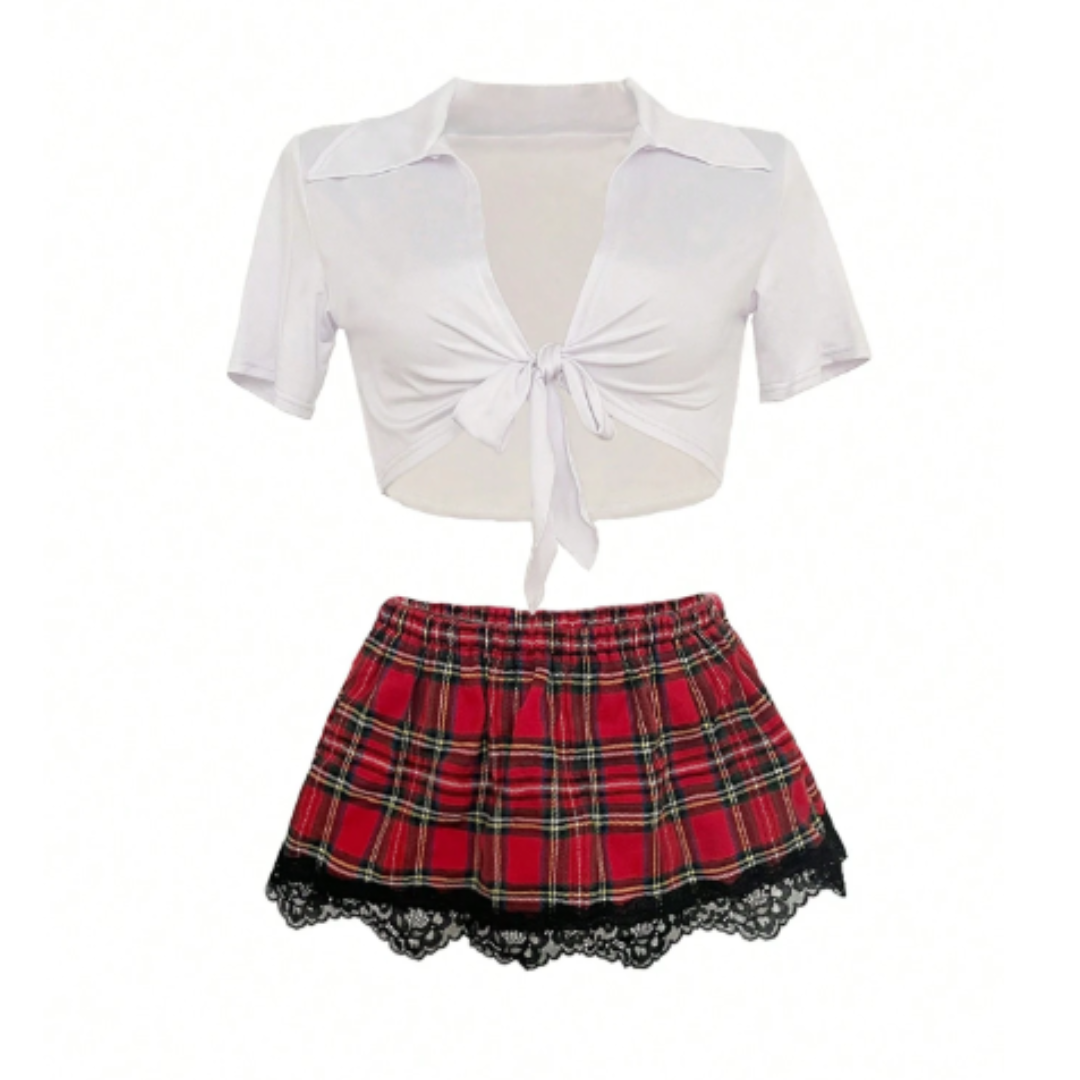 Disfraz de Colegiala con mini falda