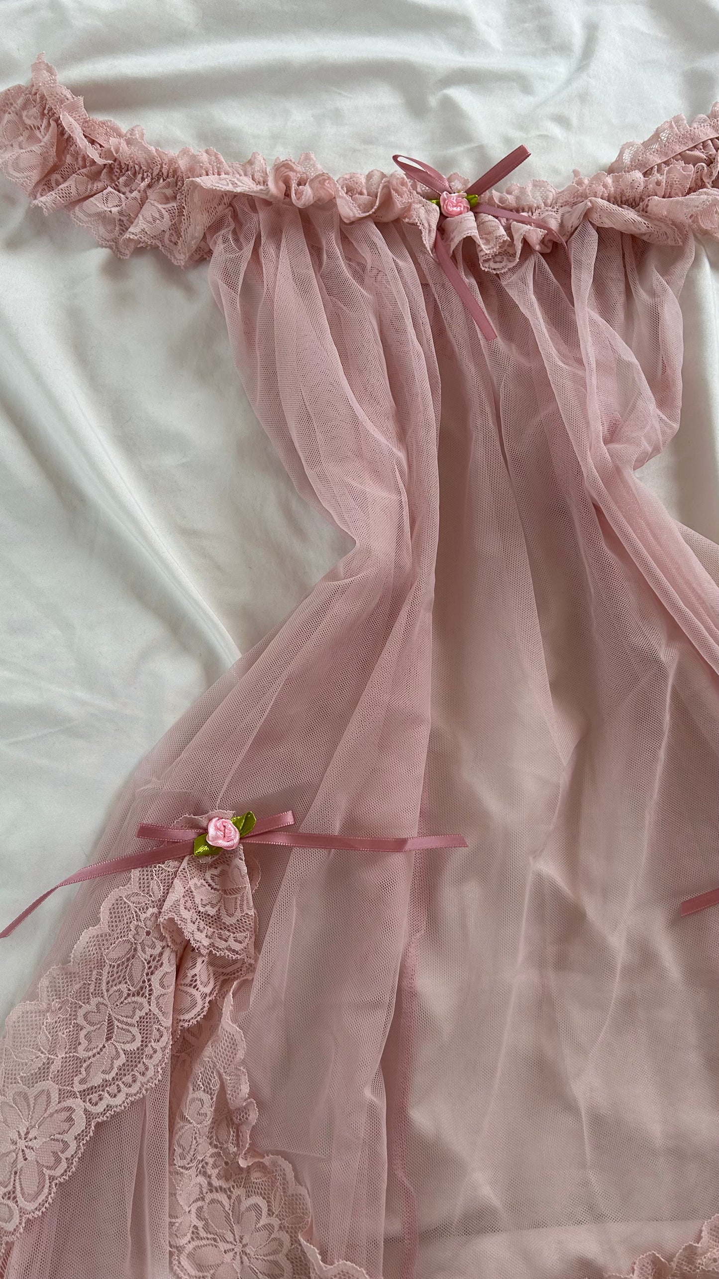 Celeste Vestido Babydoll de Lencería Floral