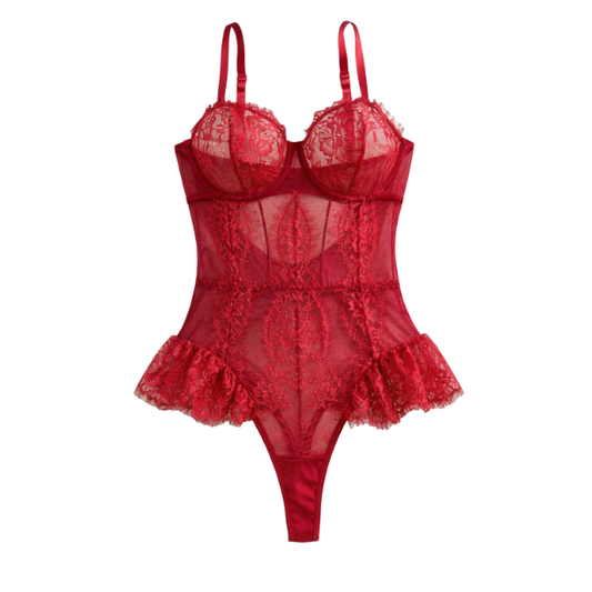 Siena Body rojo encaje
