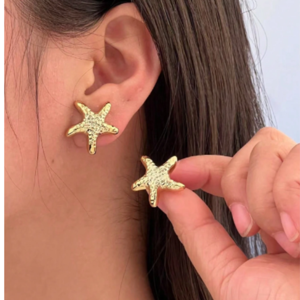 Set 4 Pares de Aretes Estilo Playa