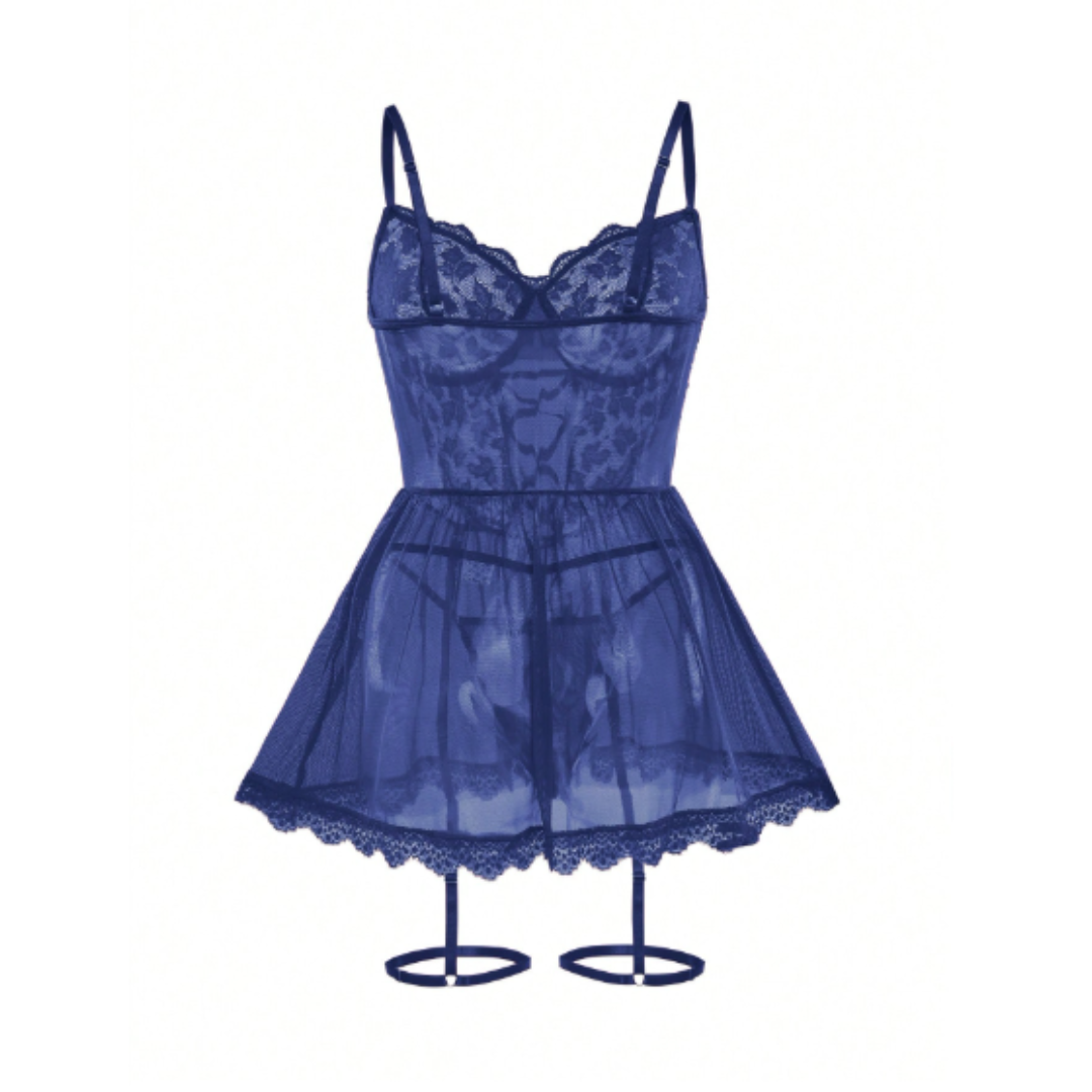 Babydoll Adhara Lencería Azul