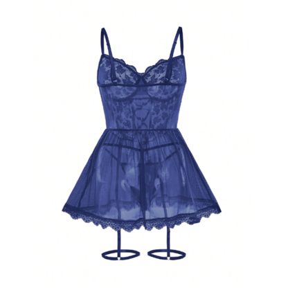 Babydoll Adhara Lencería Azul
