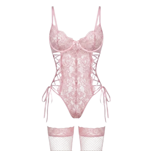 Noemi Body de Lencería Rosa