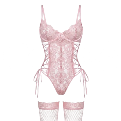 Noemi Body de Lencería Rosa