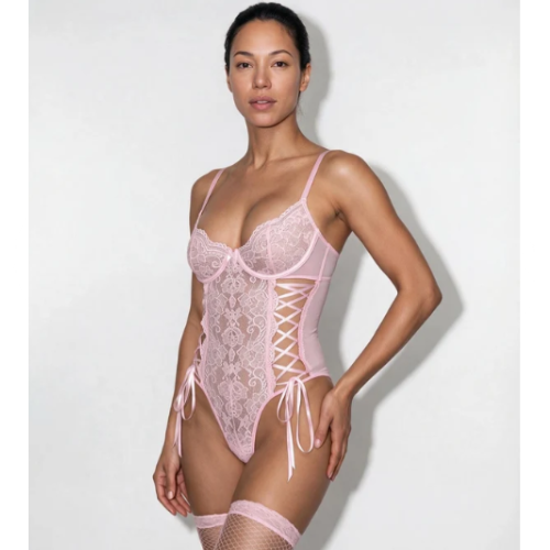 Noemi Body de Lencería Rosa