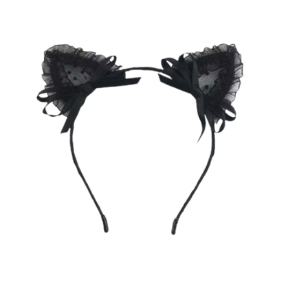 Diadema de Gatito de Encaje