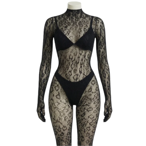 Body Gaby Cuerpo Entero Ajustable de Leopardo