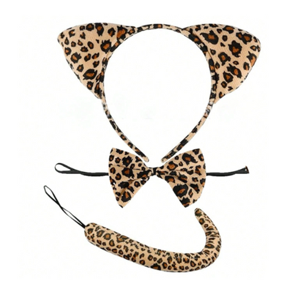 Set de Leopardo Diadema para Disfraz
