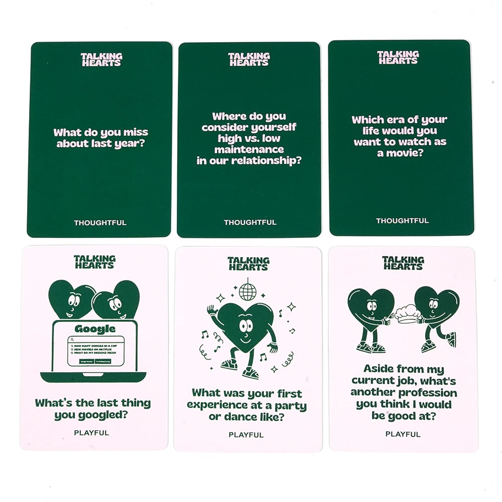 Juego tarjetas edición parejas Talking Hearts