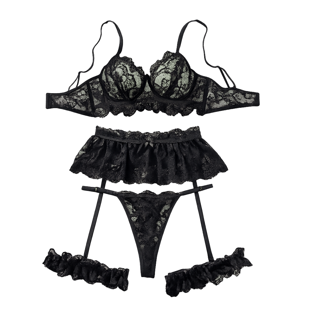 Esmeralda Conjunto de lencería 5 Piezas