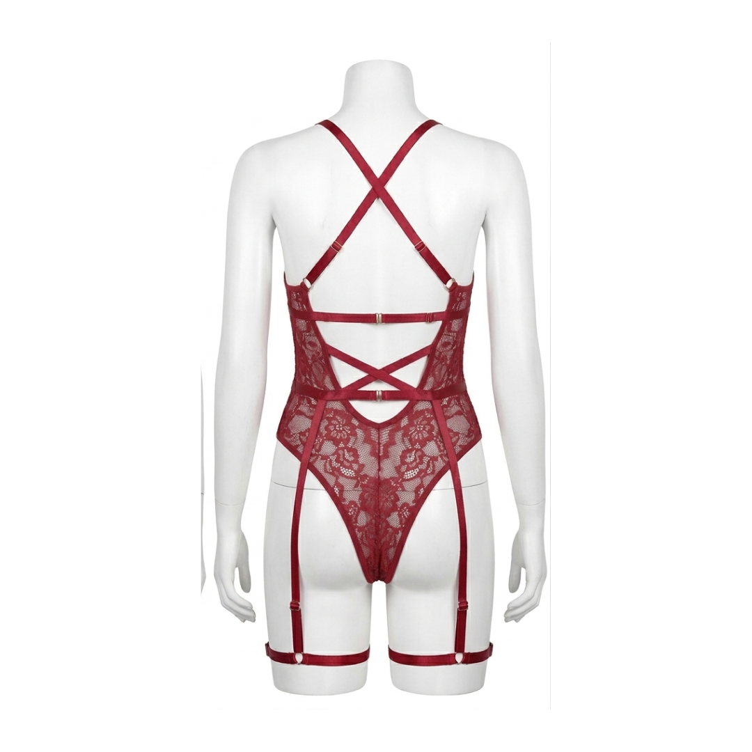 Marieta Body Rojo Lencería