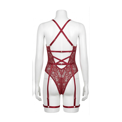 Marieta Body Rojo Lencería