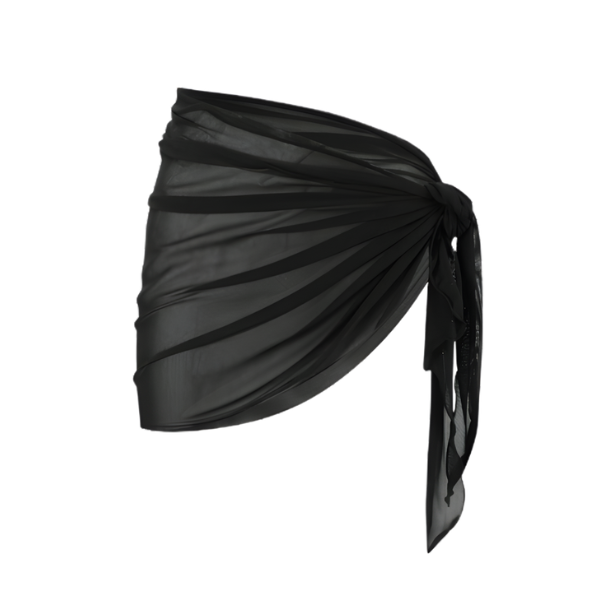 Pareo para Traje de Baño Negro