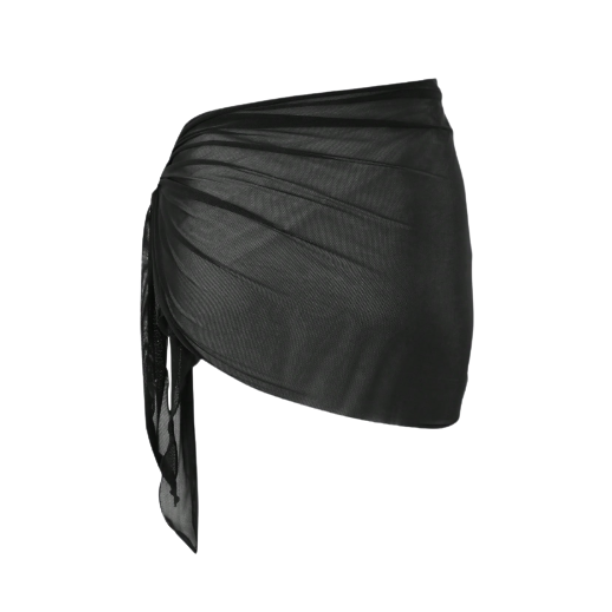 Pareo para Traje de Baño Negro