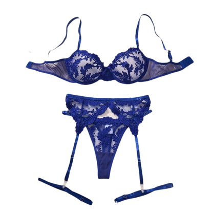 Arlette conjunto lencería Azul