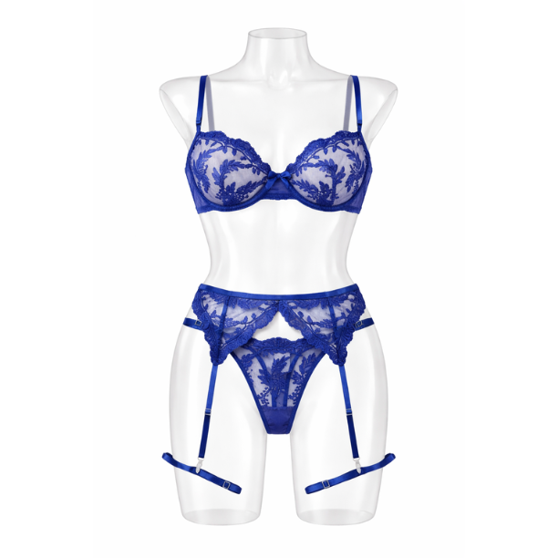 Arlette conjunto lencería Azul