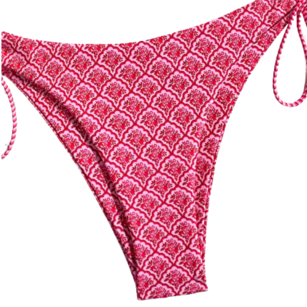 Traje de Baño Bikini Rosa Rojo