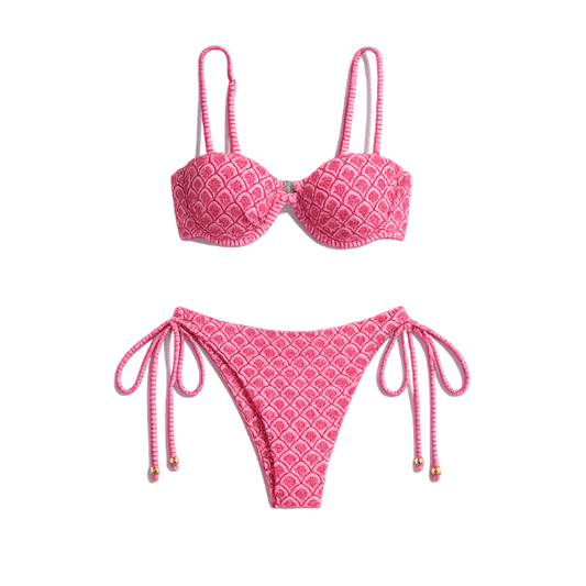 Traje de Baño Bikini Rosa Rojo