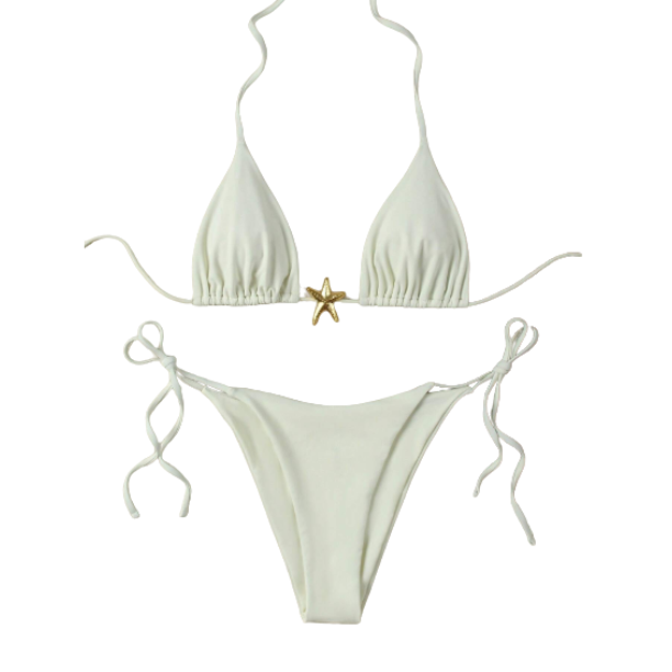 Traje de baño Bikini Blanco Estrella de Mar