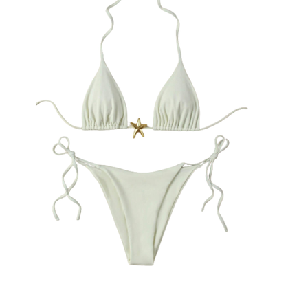 Traje de baño Bikini Blanco Estrella de Mar