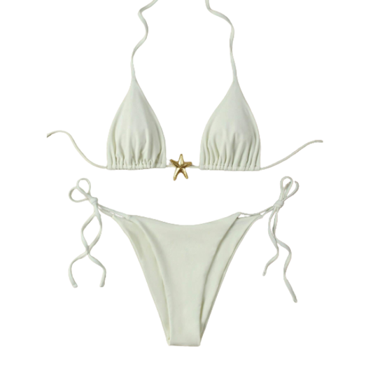 Traje de baño Bikini Blanco Estrella de Mar