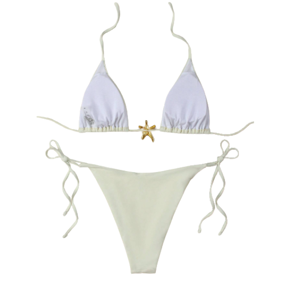 Traje de baño Bikini Blanco Estrella de Mar