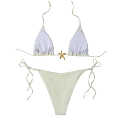 Traje de baño Bikini Blanco Estrella de Mar