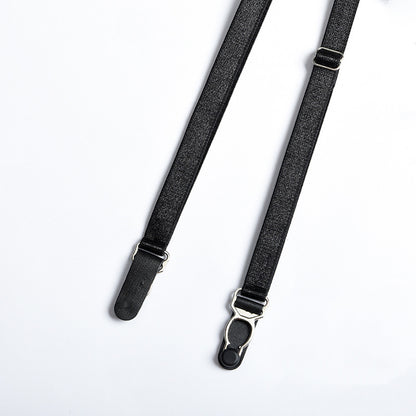 Greta Conjunto de lencería tipo arnés color Negro Ajustable