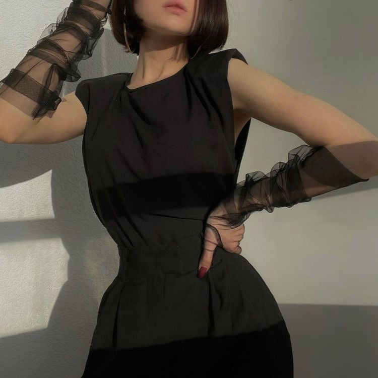 Guantes Completos transparentes negros