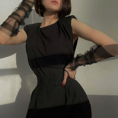 Guantes Completos transparentes negros