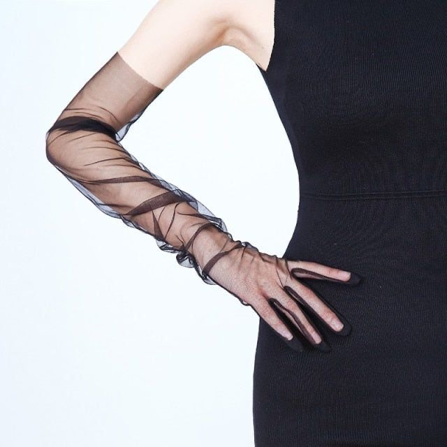 Guantes Completos transparentes negros